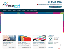 Tablet Screenshot of graficacolorprint.com.br